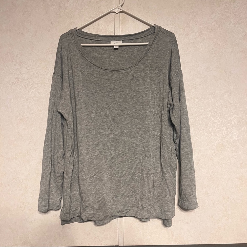 J. Jill‎ Fit Gray Long Sleeve Women's Top